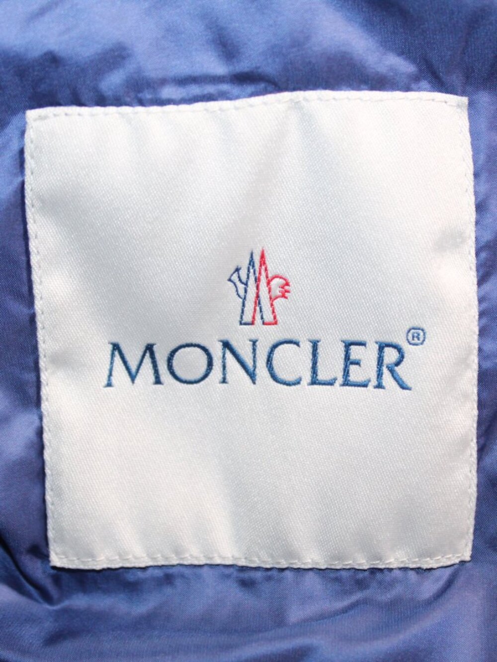 Moncler Light Weight Blue Down Puffer Hooded Coat Jacket Tie Moncler SZ 3 M - Picture 9 of 13